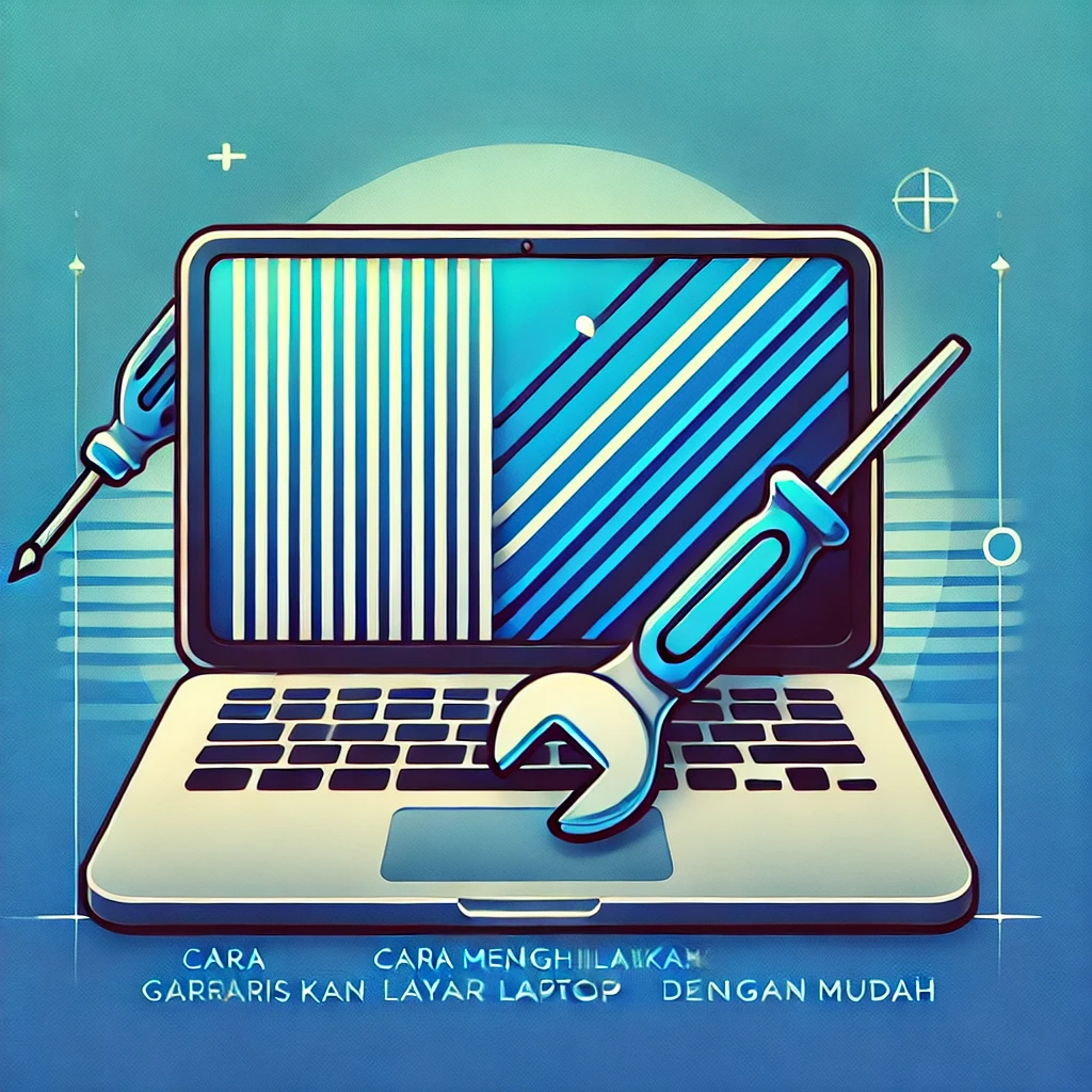 Cara Menghilangkan Garis pada layar laptop