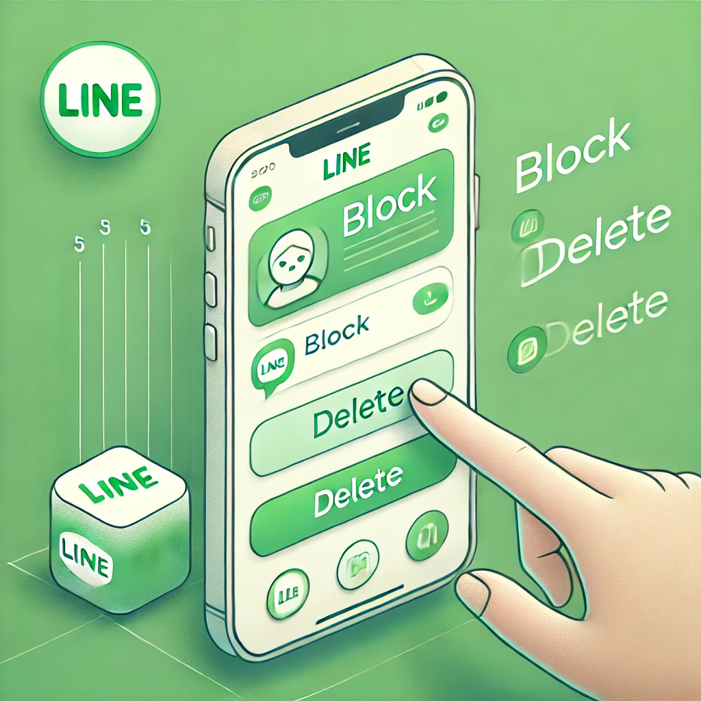 Menghapus Teman di LINE
