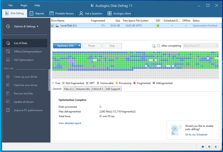 Auslogics Disk Defrag