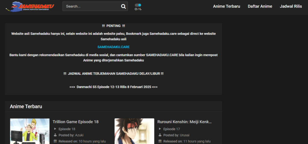 Situs Download Anime Gratis