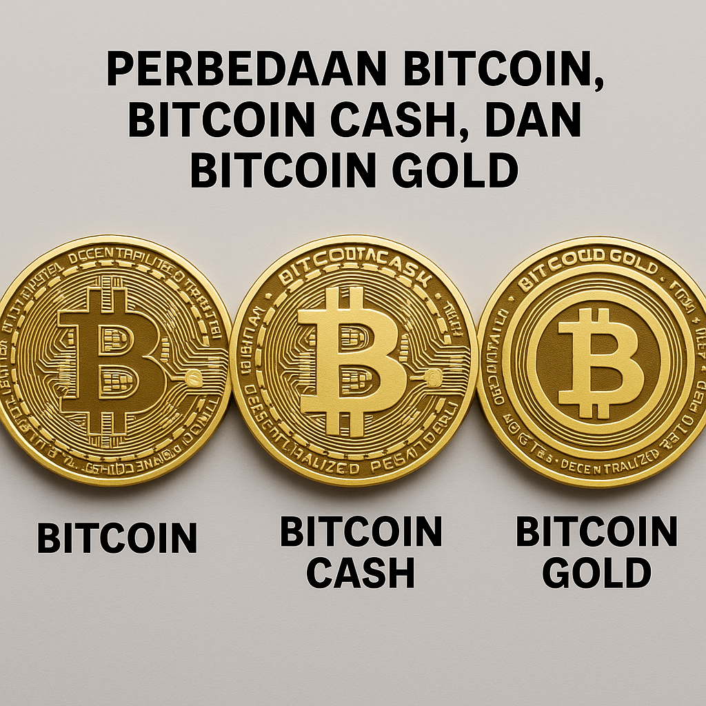 Inilah Perbedaan Bitcoin, Bitcoin Cash, dan Bitcoin Gold