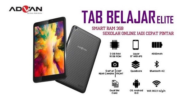 Kelebihan dan Kekurangan Advan Tab Belajar Elite